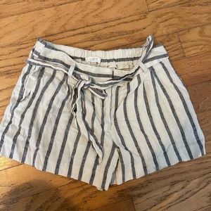 Loft stripped shorts size 2